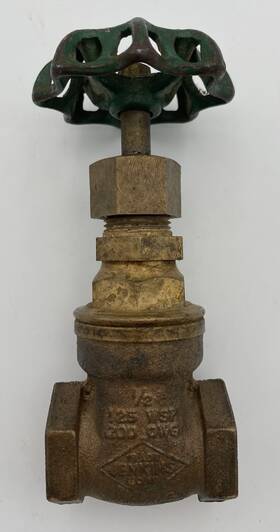S-112 Jenkins 1/2 Inch Brass 125 Wsp / 200 Owg Rising-stem Gate Valve