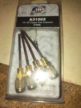 A31002 Just Better Bn Jb 4 Pack 1/8 Inch Od Copper Tube Extension