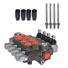 Km-1521709-120091-lr Kimllier 4 Spool Hydraulic Valve 21gpm 3600psi Directional Control Sae