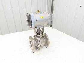 10k-65 Kitz 2.5 Inch Stainless Ball Valve 316ss Flanged F-series Actuator