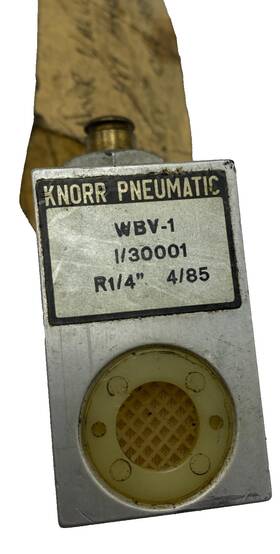 30001 Knorr Wbv-1 Pneumatic Valve Wbv1 I/30001 R1/4 Inch 4/85