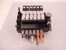 F1wr090-4e1 Koganei Mpm Lot Of 6 1003357 Air Valves With Manifold T83213