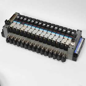X88m-229w Koganei Fm-solid Solenoid Valve Manifold F W110-4e1 With 14 Valves