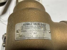 6010gfe01-am Kunkle 6010gfed01 Valve 150 Safety Relief 1-1/4