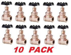 022-1113 Ldr 1/2in Heavy Duty Gate Valve Lead Free Brass Female Thread 125 Psi 10 Pack