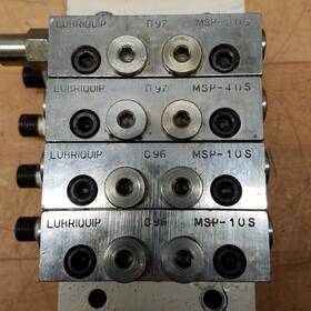 Msp-10s Lubriquip Msp-20s Trabon 4 Port Hydraulic Manifold Msp-40s 2 - Used