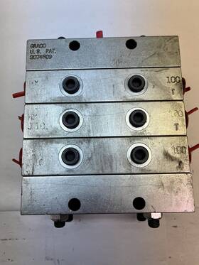 Mxj-10-100t Lubriquip Three Valve Bank