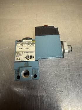111b-116aaag Mac Valve Pneumatic Solenoid 120v 1/8 Npt Ports Used