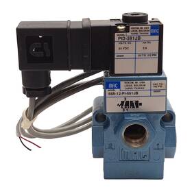 55b-12-pi-591jb Mac Solenoid Valve Normally Closed 150psi 3/8nptf 24vdc Coil