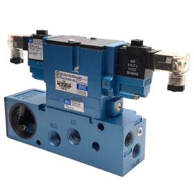 82a-fb-cka-tm-ddaj-2kd Mac Dual Solenoid Valve With Flow Control 3/8in Nptf 24vdc