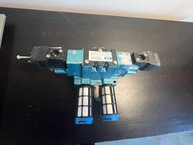 Mv-a1c-a211-cf-ddaj1jj Mac Solenoid Valve With Manifold Mb-a1c-131 Coil 24vdc
