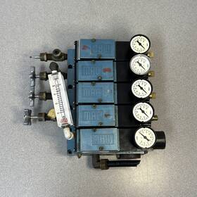 Pr82a-htca-9 Mac With Pr82a-hacb Solenoid Valve Manifold Block