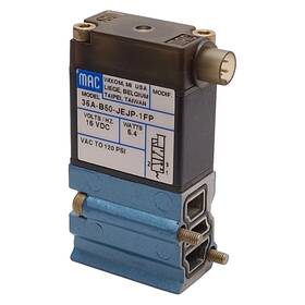 36a-b50-jejp-1fp Mac Valves Solenoid Valve Plug-in 3/2-way Vacuum 120psi 15vdc Coil