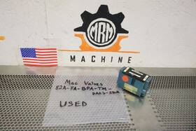 82a-fa-bpa-tm-daa3-2da Mac Valves Solenoid Valve No Coils Used With Warranty