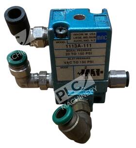 1113a-111 Mac Valves Inc 2 Position 3 Way Remote Air Pneumatic Solenoid Valve