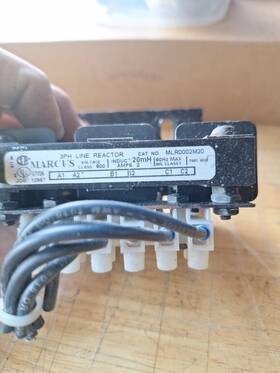 Mlr0002m20 Marcus Line Reactor 3mh 600v 3 Phase 2 Amps 60hz