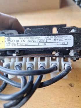 Mlr0008n30 Marcus Line Reactor 3mh 600v 3 Phase 8 Amps 60hz