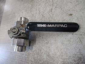 B-790kvn Marpac Stainless Steel Ball Valve 1/2 Ss Size 4500 Wog Used