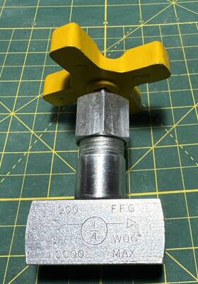 1900-ffg Marsh Instrument Co Usa Hydraulic Flow Control Valve 1900 Ffg 1/4 Npt Steel