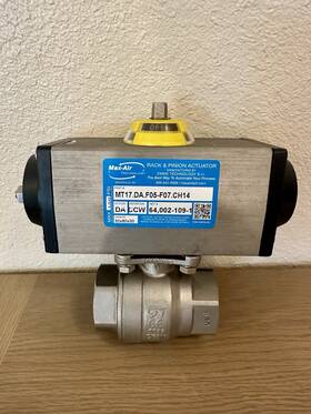 Mt17.da.f05-f07.ch14 Max-air Technology Rack And Pinion Actuator 1/2 In Dn40 1000 Psi