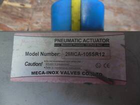 2mica-105sr12 Meca-inox Pneumatic Actuator Stainless