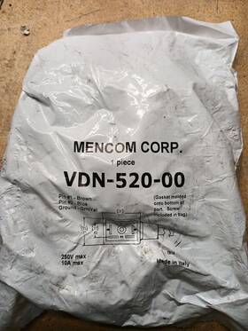 Vdn-520-00 Mencom Plug Cable Set For Solenoid Valve