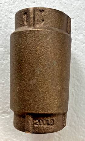 Cvr100 Merrill 642367010621 1 Inch Brass Check Valve 600 Series Open Box Nos Cvr100 Merrill 642367010621 1 Inch Brass Check Valve 600 Series Open Box Nos