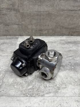 262360 Metso Cat-i 3-way Valve 316 Ss 1/2 Inch Fnpt Koneistamo Alm Oy With Prisma Act