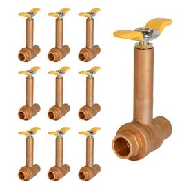 75343-10 Midline Valve Premium Brass Ball Long Bonnet With T-handle 1/2 Inch Sw