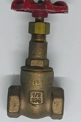 Milwaukee 697988624993 Valve #148 - 1/2 Inch Brass Gate Class 125 200 W.o.g
