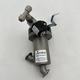 162-0016k Mks Vacuum Valve Pneumatic Inline Nw16 Flange With Peter Paul Elect 53x