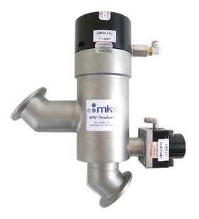 100018753 Mks Instruments Uhv Pneumatic Angle Valve Working Surplus