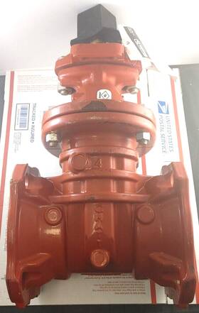 040a236123ln Mueller 4 Inch Fire Reselient Wedge Gate Valve Tapping Tapered Pipe Pipeline Mj X