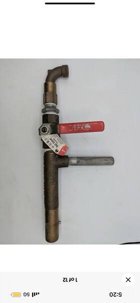 107-405nl Mueller Industries Rain Bird 55k Quick-coupler Key 1 Inch Ball Valve And 3/4 Hose Swivel St56