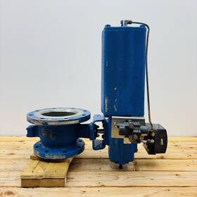 6x8-cl150 Neles Jamesbury 6x8 Cl150 V-ball Control Valve With Pneumatic Positioner Rebuilt