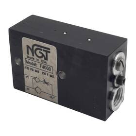 2.8cv Ngt F4000 Pneumatic Check Valve 120psi Max 2 1 Ratio 1/4in X 1/8in Nptf