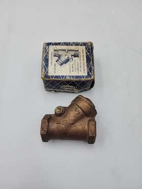 Nibco 039923637093 85 Bronze Swing Check Valve Y-pattern 1/2 Inch Npt 125 Swp 200 W.o.g