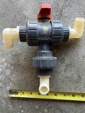 Ma782aa Nibco T45m3-v T45m3 V Chemtrol 1 Inch Threaded Tu 3 Way Multiport Valve