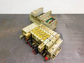 051bb4z Numatics Solenoid Air Control Valve 8 Bank Pneumatic 24 Vdc And Parts Lot