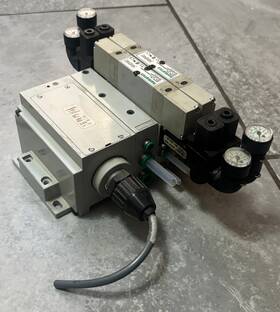 051bb5005000061 Numatics Manifold Block 239-1229 Base With 2 Valves Solenoid