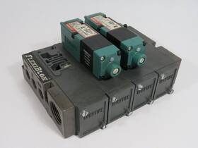 081sa400k000030 Numatics Manifold Assembly 100-115v 50hz 110-120v 60hz Hh-5 Used