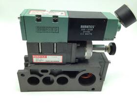 152sa400m00061 Numatics Solenoid Valve With Regulator Base And Gauge