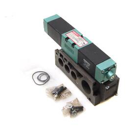 153ss415m000061 Numatics Directional Solenoid 3/8 Control Valve With Manifold 24vdc