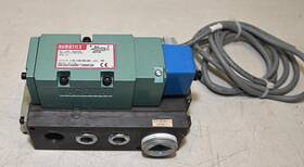 555ba400kt00030 Numatics 24vdc 4 Watt Valve Ak552-1 Base Block 3/4 Inch Ports