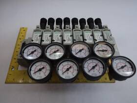 041ba400m000061 Numatics Akjdh0002ldrm Lot Of 8 Pneumatic Pressure Controllers