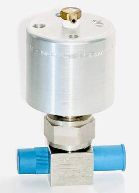 Ss-hbvcr4-cm Nupro Swagelok Bellows Sealed Valve N.o. Air Actuator 1/4 Inch M-vcr