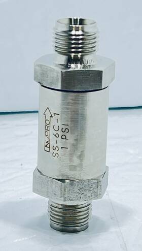 Ss-6c-1 Nupro Swagelok 1 Psi Stainless Steel Check Valve 30 Days Warranty