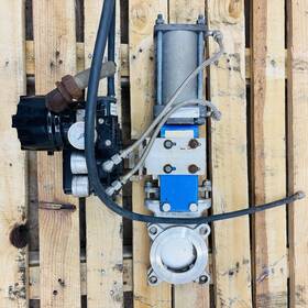 20-3636mi-03.0 Orbinox 3 Inch 150# Pneumatic V-port Knife Gate Valve 316ss With Flowserve Apex 8000