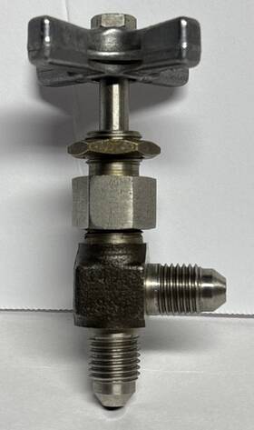 148-4ssp Parker Hannifin/ Teledyne Republic Angle Needle Valve Looks Unused Read