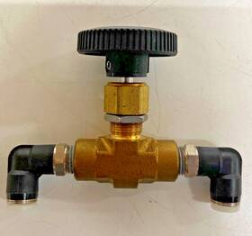 4f-v6ln-b Parker Needle Valve Straight Brass 1/4 Inch Fnpt